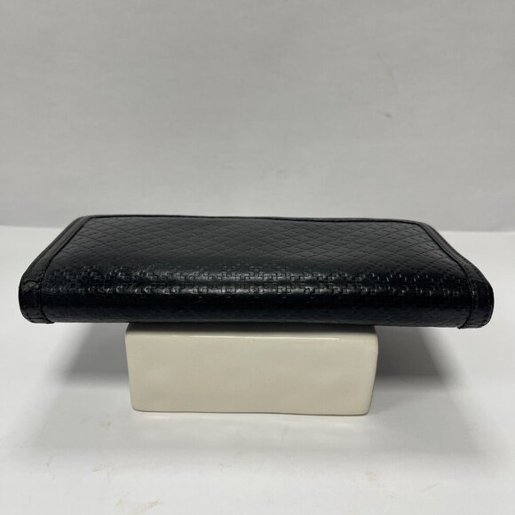 Gucci Black Calf Leather Diamante Long Bifold Wallet - Preowned - Picture 6 of 13